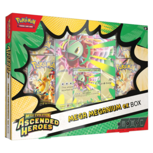Ascended Heroes – Mega ex Box – Mega Meganium Ex INGLES