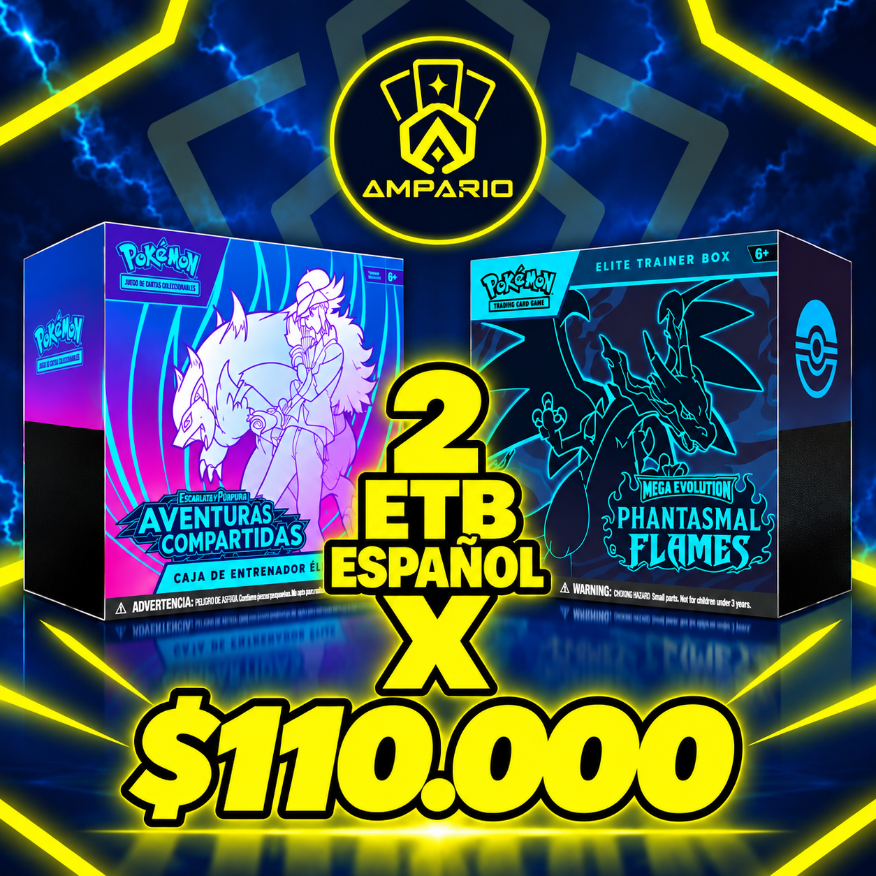 Promo ETB Aventuras Compartidas y ETB Llamaradas Fantasmales - ESPAÑOL