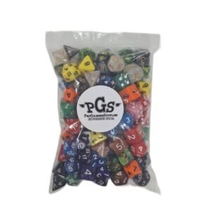 SET DADOS PREMIUM PGS – 100 UNIDADES